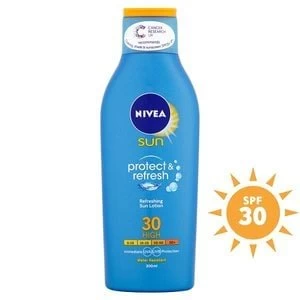 Image of Nivea Sun Protect and Refresh Sun Lotion SPF30 200ml