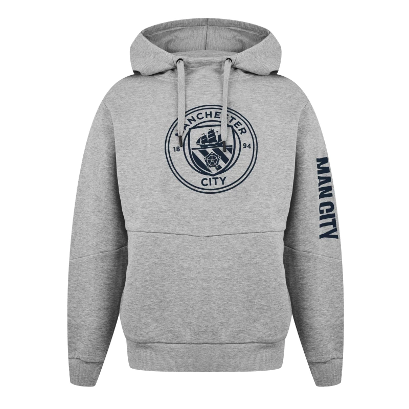 Image of Source Lab Manchester City Hoodie Adults - Grey Grey S