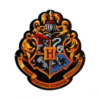 Image of Harry Potter - Metal plate "Hogwarts" (28x32) With hook