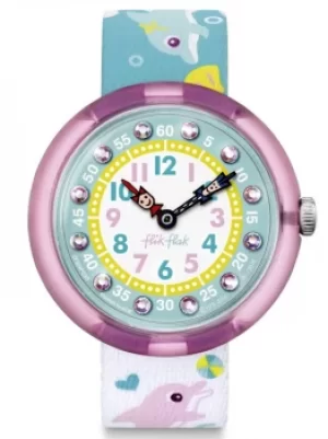 Image of Flik Flak Splashy Dolphins Watch FBNP035