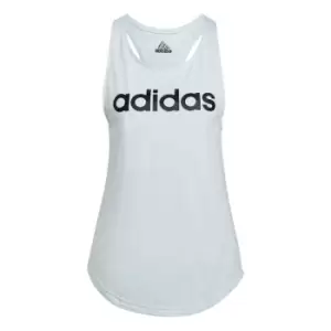 Image of adidas Womens Essentials Linear Loose Tank Top - Blue