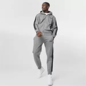 Image of Lonsdale 2 Stripe Mens Joggers - Grey