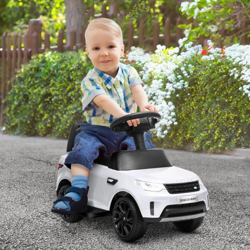 Image of AIYAPLAY White Land Rover Licensed Kids Electric Ride On Car Sliding Car - White TJ Hughes 5056725596699