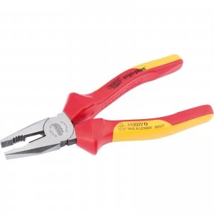Image of Draper Expert Ergo Plus VDE Insulated Combination Pliers 180mm