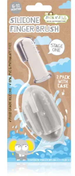 Image of Jack N Jill Silicone Finger Brush Soft Toothbrush