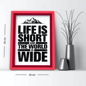 Image of 3550AHS-051 Multicolor Decorative Framed MDF Painting