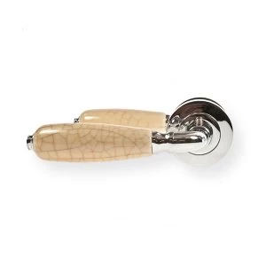 Image of LocksOnline Oxford Lever Handle Set on Round Rosette