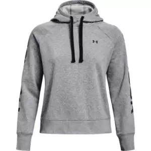 Image of Under Armour Fleece Colour Block Hoodie Womens - Grey