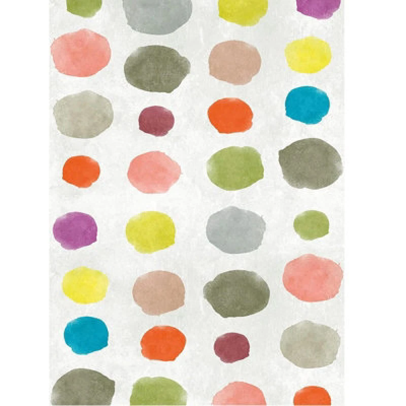 Image of A.S. Creation Multi Coloured Circle Spots Feature Wall Mural 159 x 280cm Multi