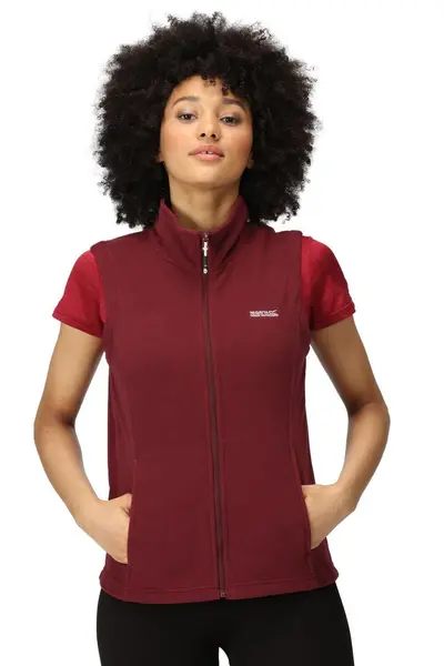 Image of Regatta 'Sweetness II' Half-Zip Fleece Bodywarmer Red