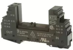 Image of Phoenix Contact, PT-BE/FM 240 V Maximum Voltage Rating Base Element, DIN Rail