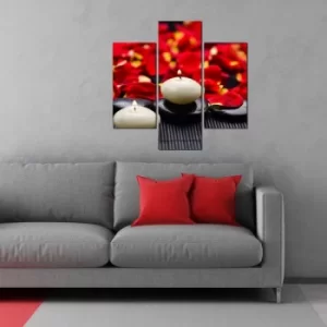 Image of 3MDF-027 Multicolor Decorative MDF Painting (3 Pieces)