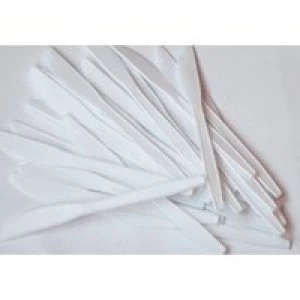 Image of Value Knives Plastic White (Pack 100)