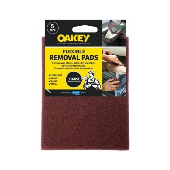 Image of Paint & Varnish Removal Pad Pack 5 - 66261127462 - Oakey