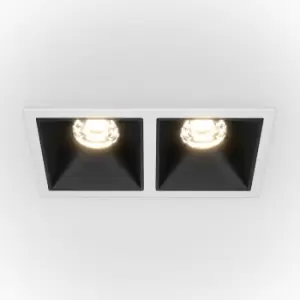 Image of Maytoni Lighting - Maytoni Maytoni Alfa LED Twin Recessed Downlight White, Black, 900lm, 3000K