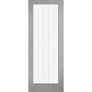 Image of Textured - Vertical 1 Lite - Grey Internal Door - 1981 x 686 x 35mm