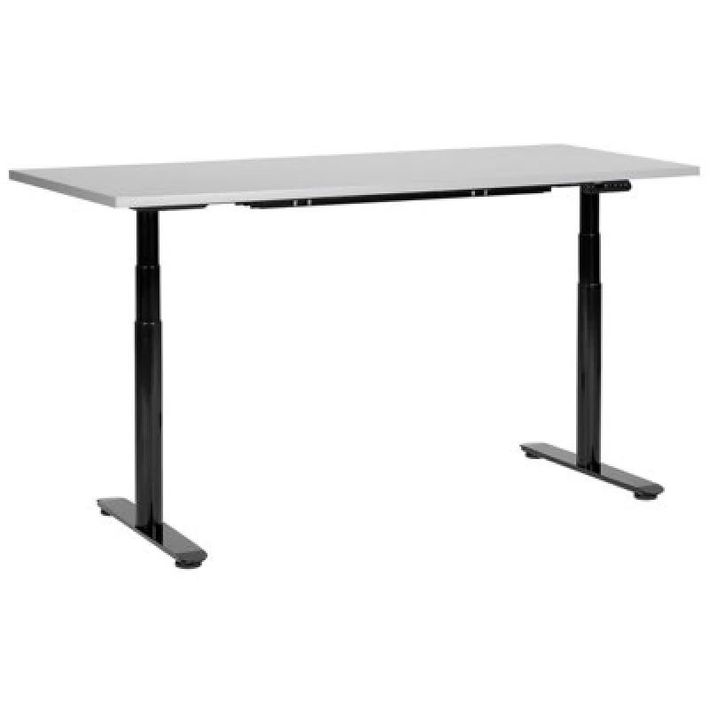 Image of Beliani Electric Adjustable Standing Desk Destinas Grey/ Black 160 Cm 72 Cm