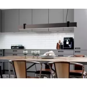 Image of Lilt Integrated LED Pendant Ceiling Light Dark grey steel 2700K