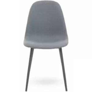 Image of Salford Dining Chair with Grey Powder Legs - Premier Housewares