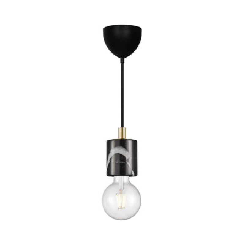 Image of Nordlux Siv Marble Pendant Light Retro Black,mains