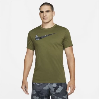 Image of Nike Dri-FIT Mens Graphic Training T-Shirt - Green