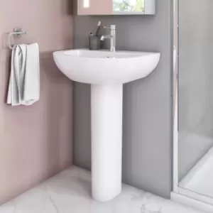 Image of Modern Pedestal Basin 550mm - Newport