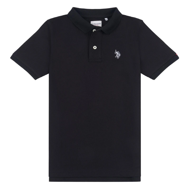 Image of U.S. POLO ASSN. Double Horsemen Polo Shirt Black