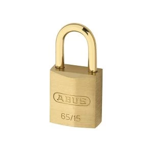Image of ABUS Mechanical 65MB/15mm Solid Brass Padlock Carded