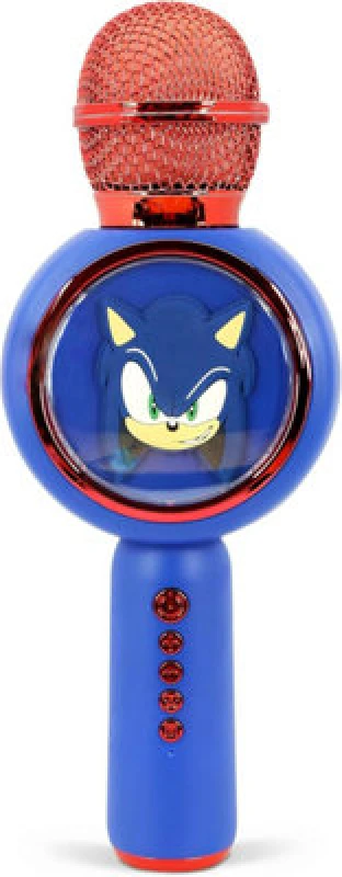 Image of OTL Sonic The Hedgehog Karaoke Microphone And Wireless Speaker With LED Lights