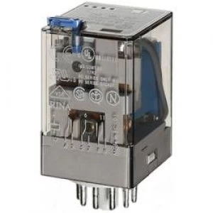 Image of Plug in relay 12 Vdc 10 A 3 change overs Finder 60