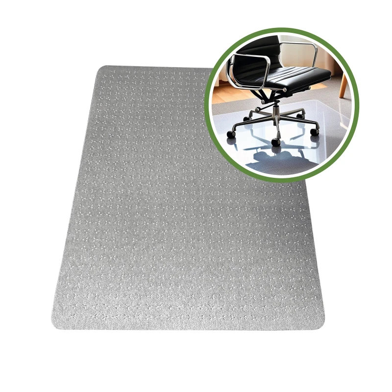Image of Floortex Cleartex TrYlok PVC Chair Mat for Low Pile Carpets up to 6mm - 75 x 120cm