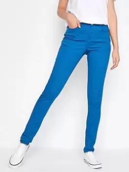 Image of Long Tall Sally Cobalt/apple Ava Skinny Jean 36 Inch, Blue, Size 10, Women