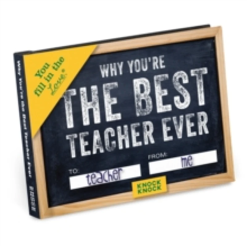 Image of Knock Knock Why Youre the Best Teacher Ever Book Fill in the Love Fill-in-the-Blank Book & Gift Journal Notebook / blank book
