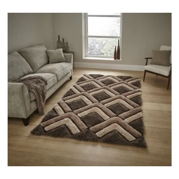 Image of Shaggy - Noble House 8199 Brown 150cm x 230cm Rectangle - Brown