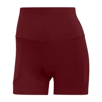 Image of adidas Terrex Multi Primeblue Shorts Womens - Red