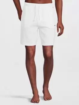 Image of BOSS Bodywear Waffle Lounge Shorts - White Size M Men