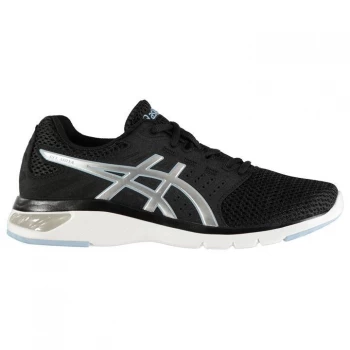 Image of Asics Gel Moya Ladies Running Shoes - Black/Silv/Blue