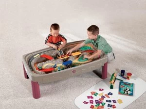 Image of Step2 Duluxe Canyon Road Train Track Table.