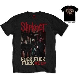 Image of Slipknot - Fuck Me Up Unisex Medium T-Shirt - Black