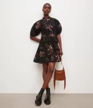 Image of AllSaints Womens Tila Kuroyuri Dress, Black, Size: 6