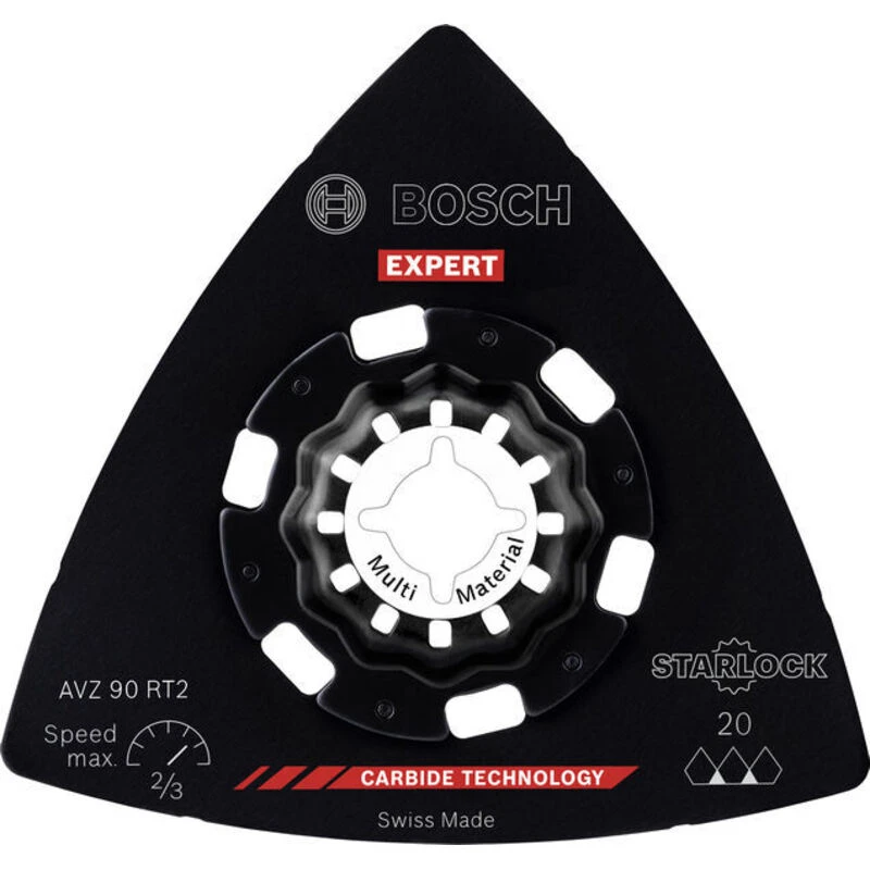 Image of Bosch Expert AVZ 90 RT Starlock Oscillating Multi Tool Sanding Plate 2608900046 Diameter: 90mm