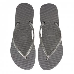 Image of Havaianas Slim Flip Flops - Silver