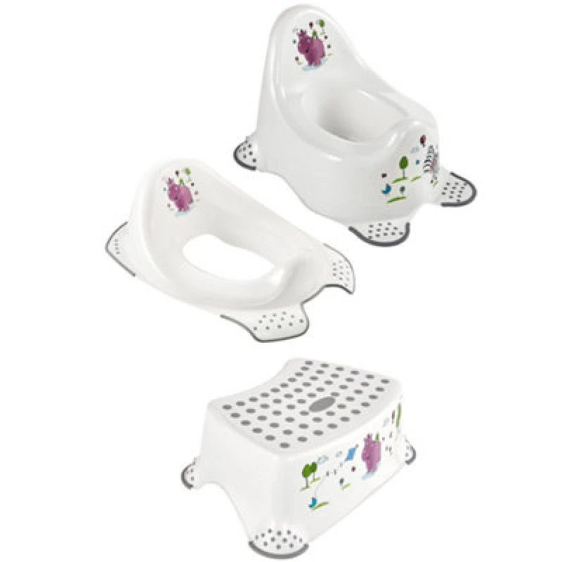 Image of Keeeper Funny Zoo White Baby Potty, Toilet Seat & Step Stool White unisex