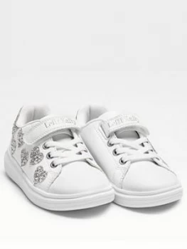 Image of Lelli Kelly Heart Glitter Trainer - White