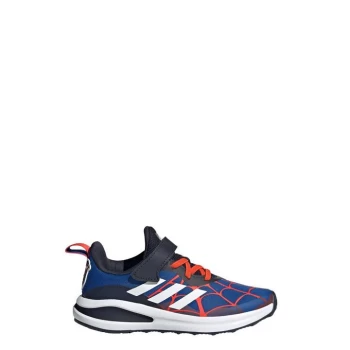 Image of adidas Marvel Spider-Man FortaRun Shoes Kids - Blue / Legend Ink / Bold Orang