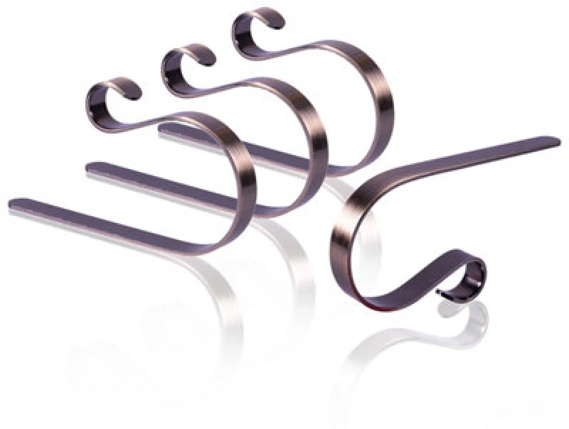 Image of Netagon Set of 4 Christmas Stocking Holders Copper