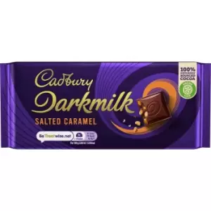 Image of Cadbury Darkmilk Salted Caramel Bar 85g