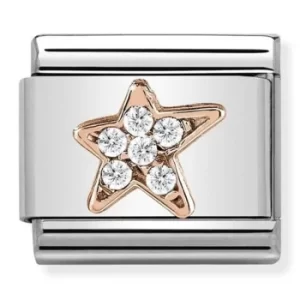 Image of Nomination CLASSIC Rose Gold Asymmetric Star Charm 430302/16