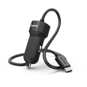Image of Hama Car Charger, USB Type-C, 3 A, black