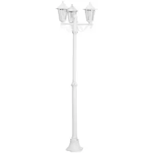 Image of Eglo - Laterna 5 - 3 Light Outdoor Lamp Post White IP44, E27